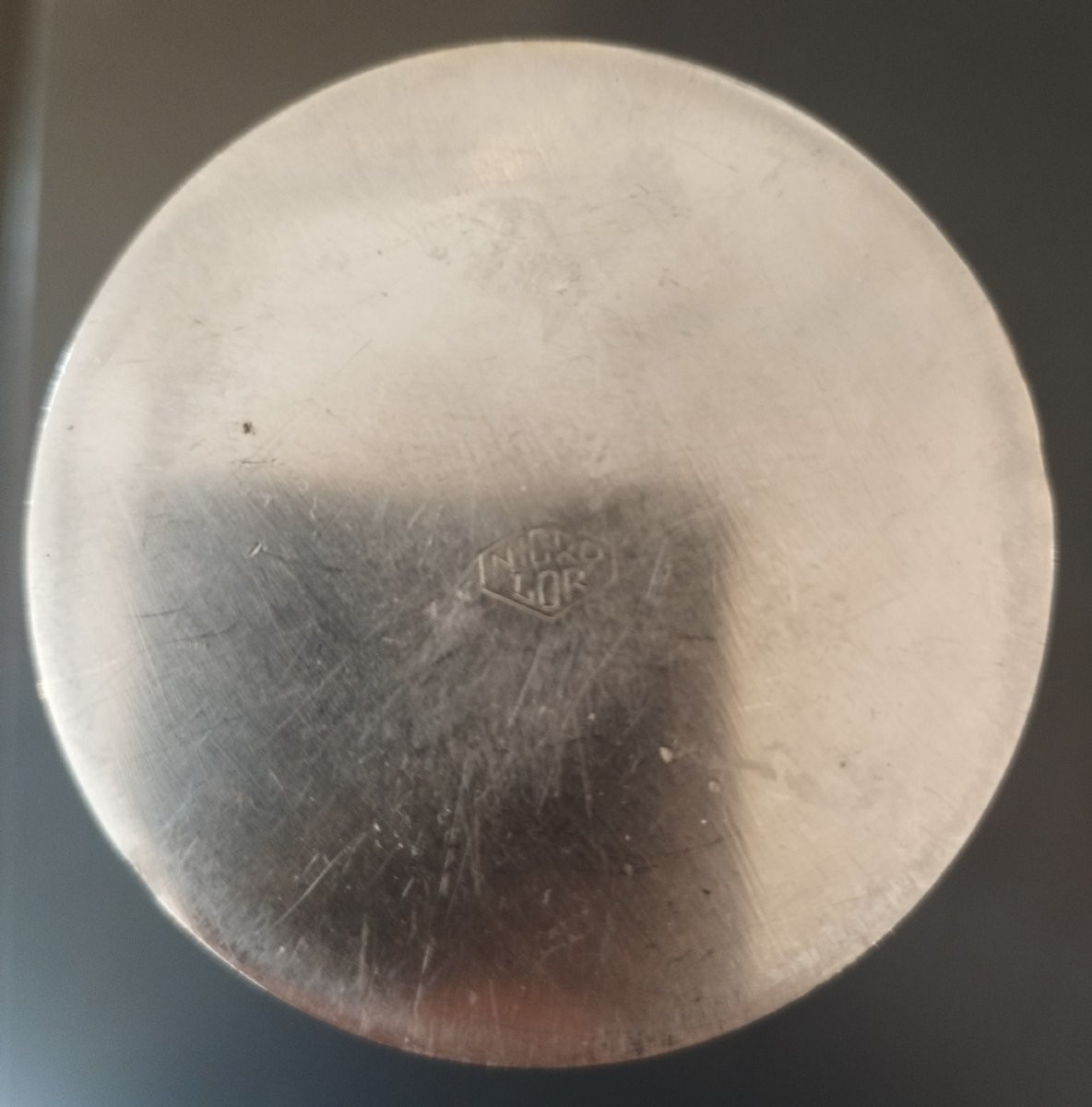 Vase en métal compressé, 1970's-photo-3