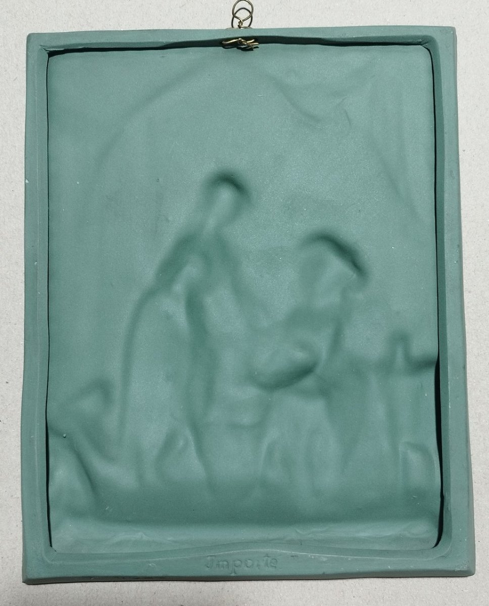 Pair Of Biscuit Porcelain Plates, In The Wedgwood Style-photo-3