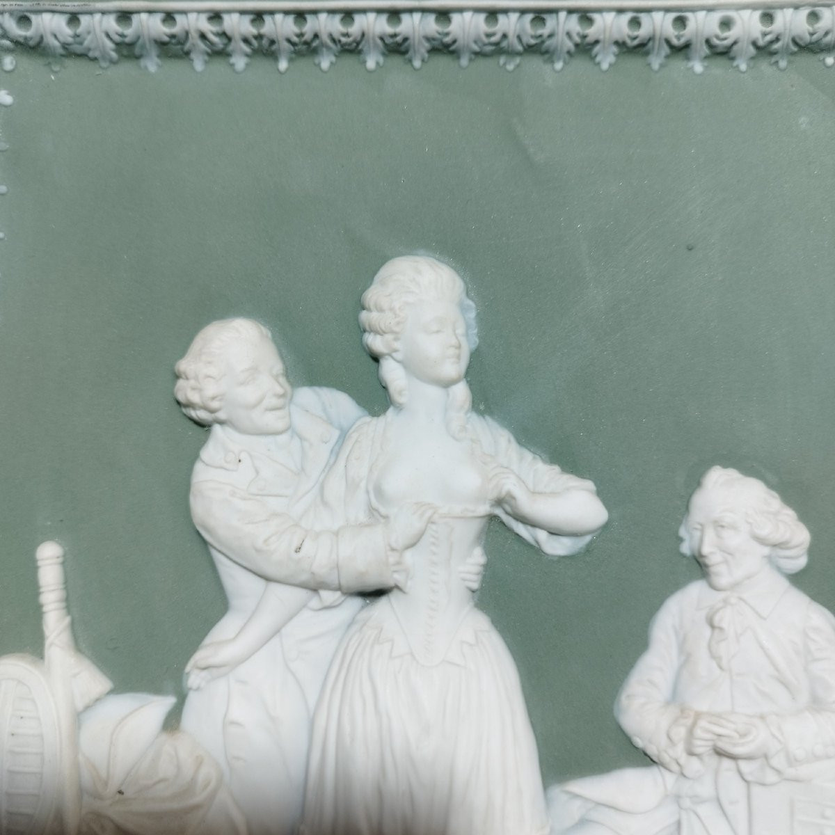 Pair Of Biscuit Porcelain Plates, In The Wedgwood Style-photo-6