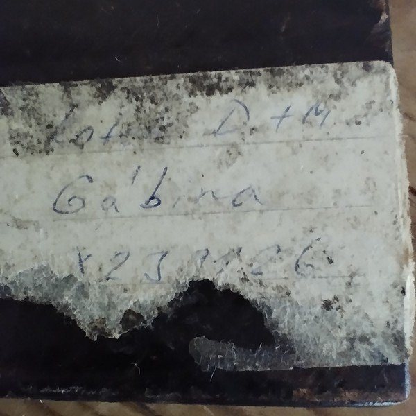 Standing Lead Nude Figure With Brown Patina On A Wooden Base-photo-4