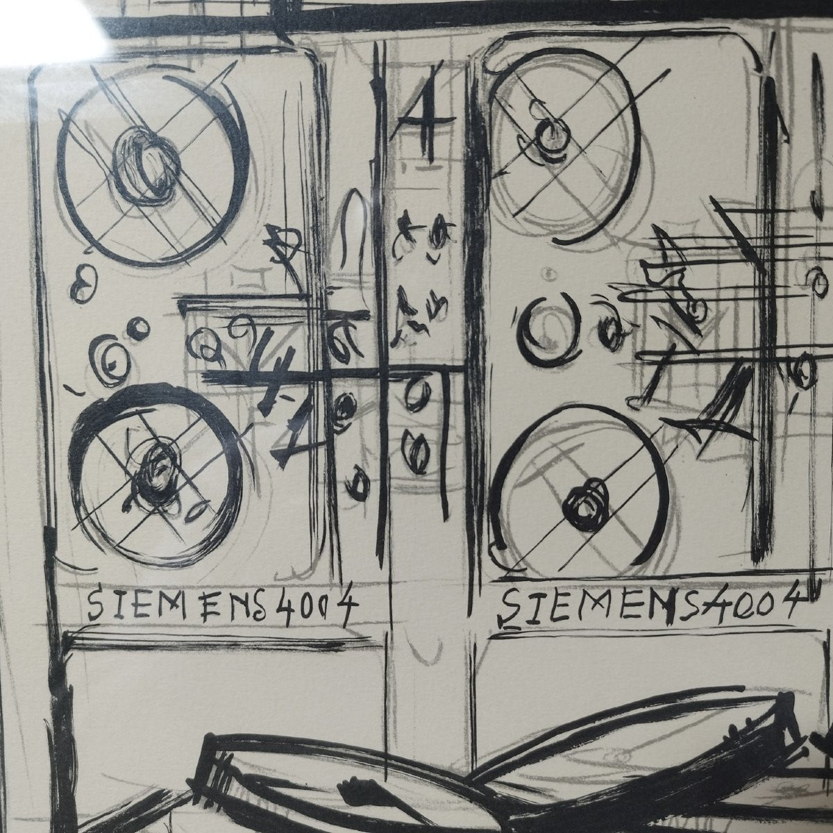 Paire de lithographies de Bernard Buffet sur Siemens, 1968-photo-4