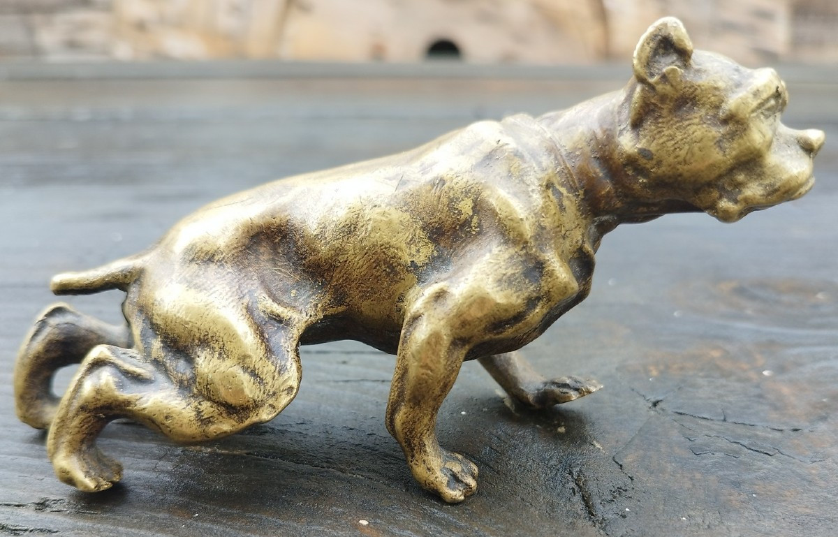 19th Century Bronze Bulldog