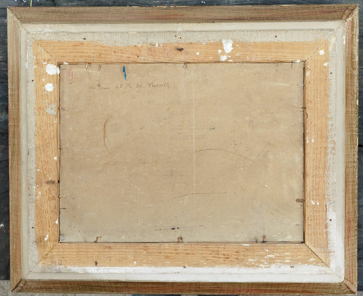 Huile sur carton des bords de l'Erdre de René Sartre, 1941-photo-5