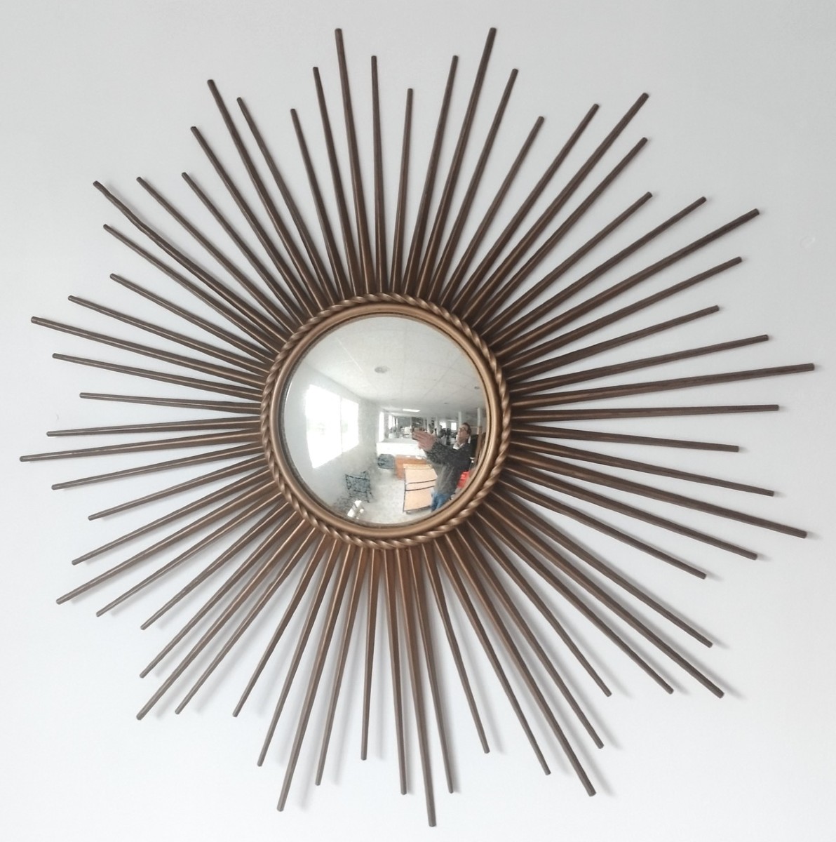 Gold-plated Metal Witch's Mirror, 1960s