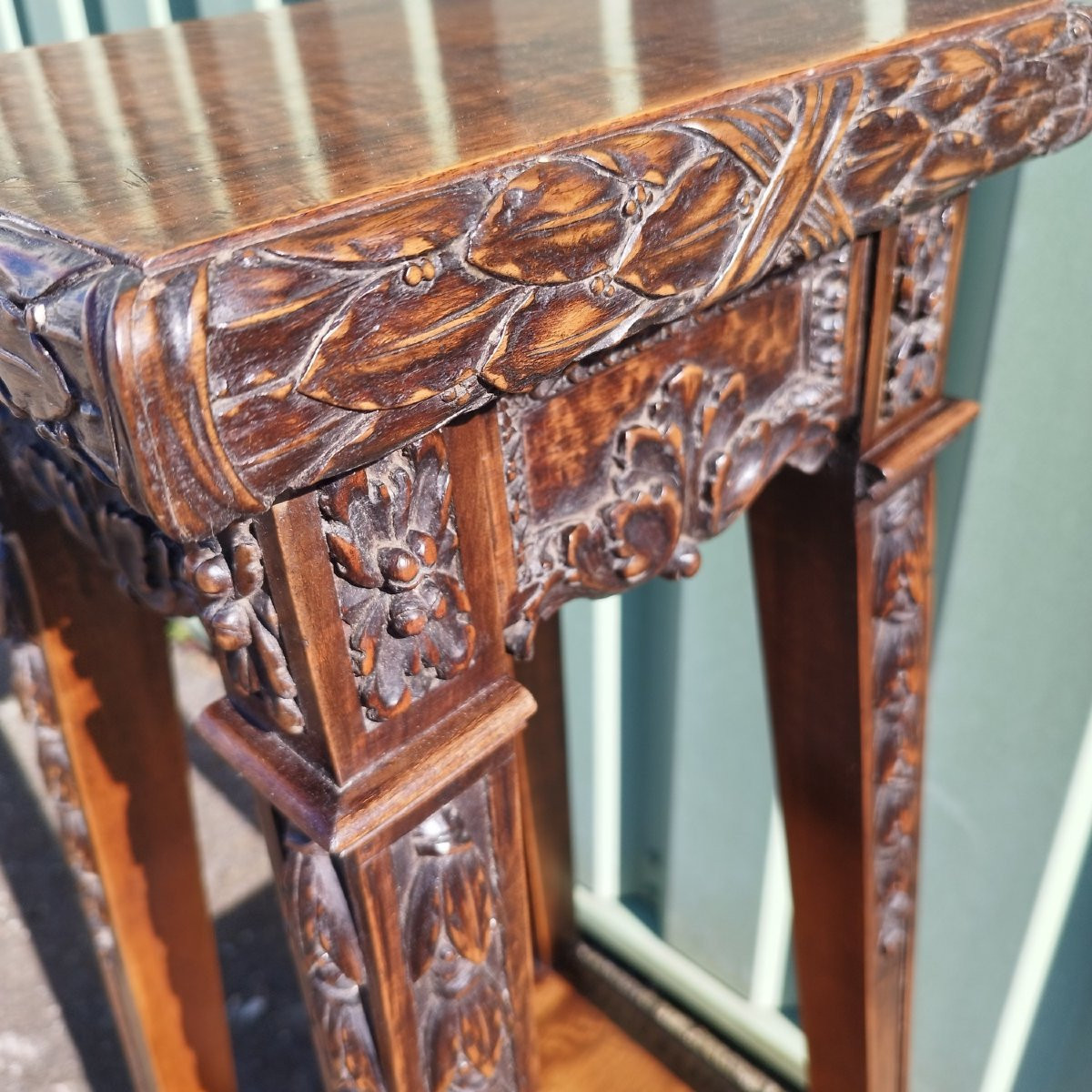 Sellette en noyer sculptée, style Renaissance-photo-4