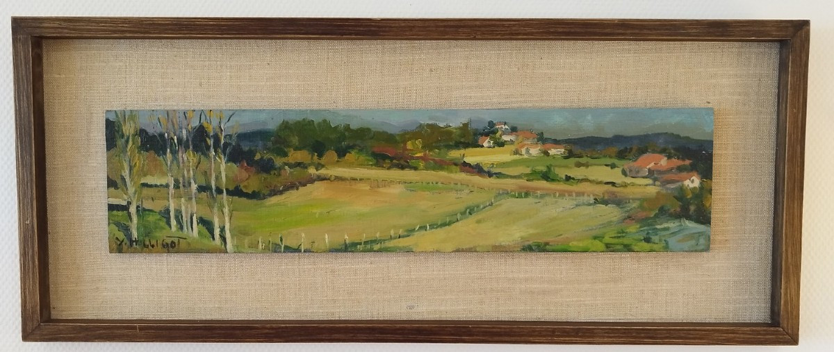 Paysage par Yves Hilligot, encadré