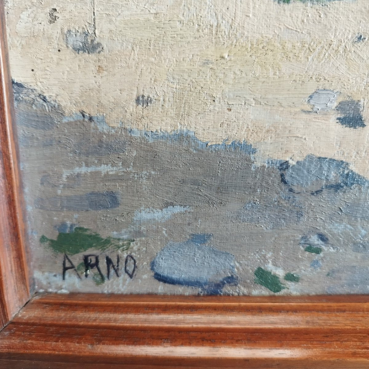 Oil On Canvas Signed Arno, Circa 1900-photo-2