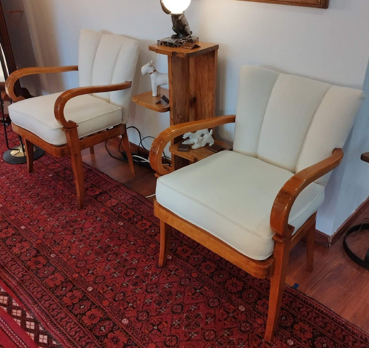 Paire de fauteuils bridge de style art-déco-photo-2