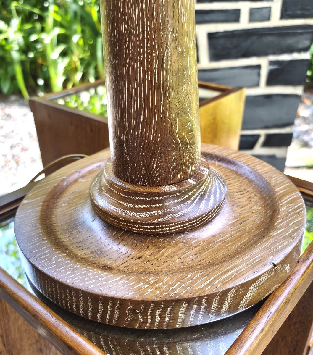 Lamp Base In Ceruse Oak-photo-2