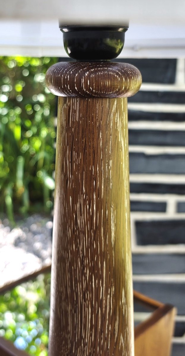 Lamp Base In Ceruse Oak-photo-3