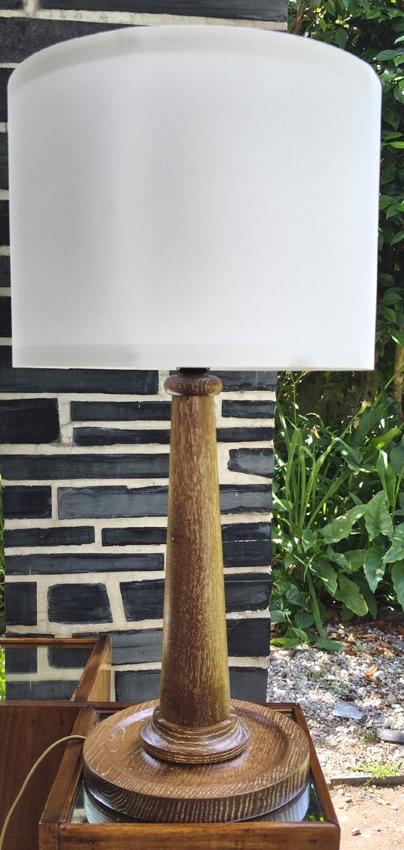 Lamp Base In Ceruse Oak-photo-4