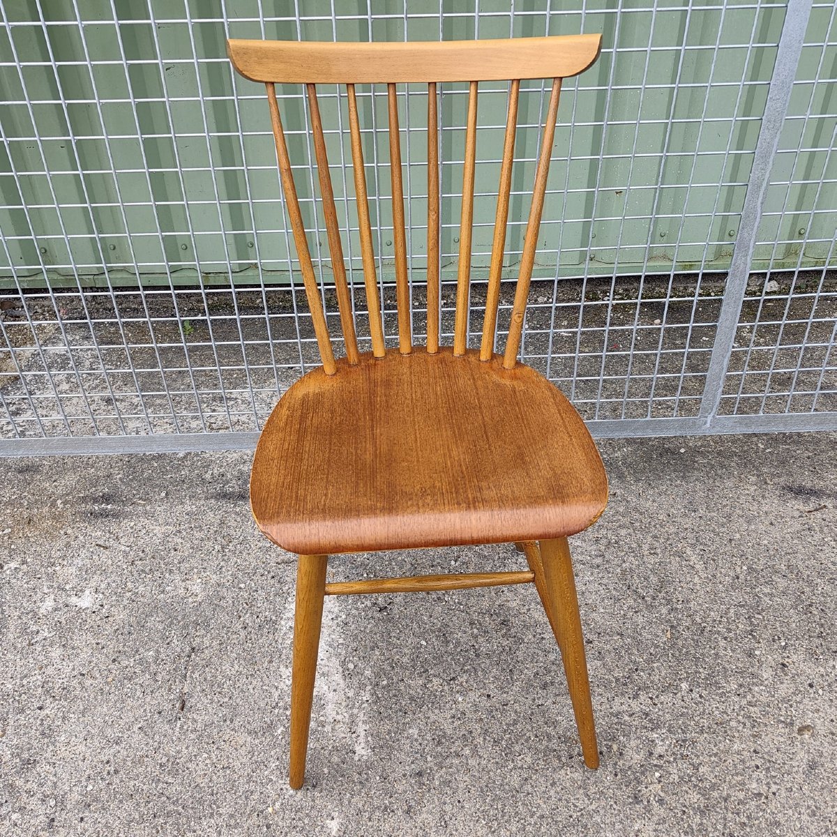 Set Of 6 Scandinavian Design Chairs, Beech And Teak, 1960-photo-2