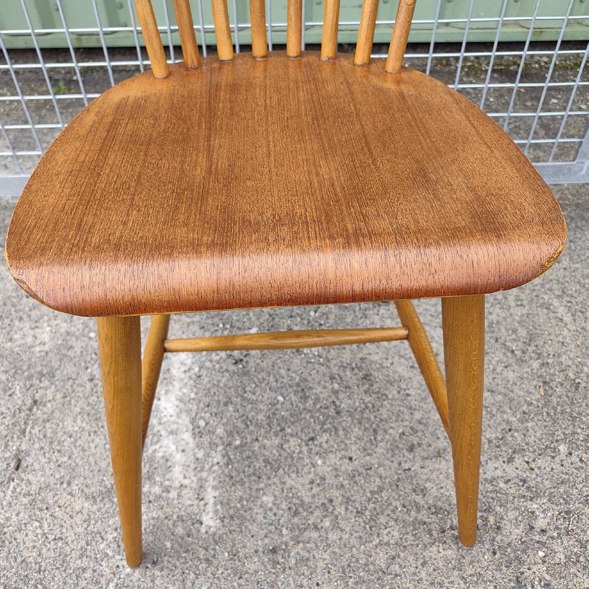 Set Of 6 Scandinavian Design Chairs, Beech And Teak, 1960-photo-3