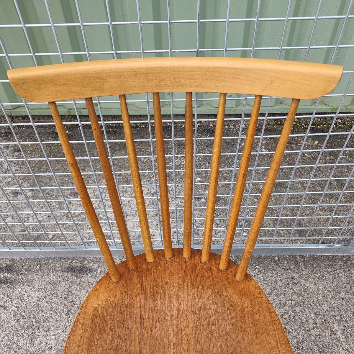 Set Of 6 Scandinavian Design Chairs, Beech And Teak, 1960-photo-4