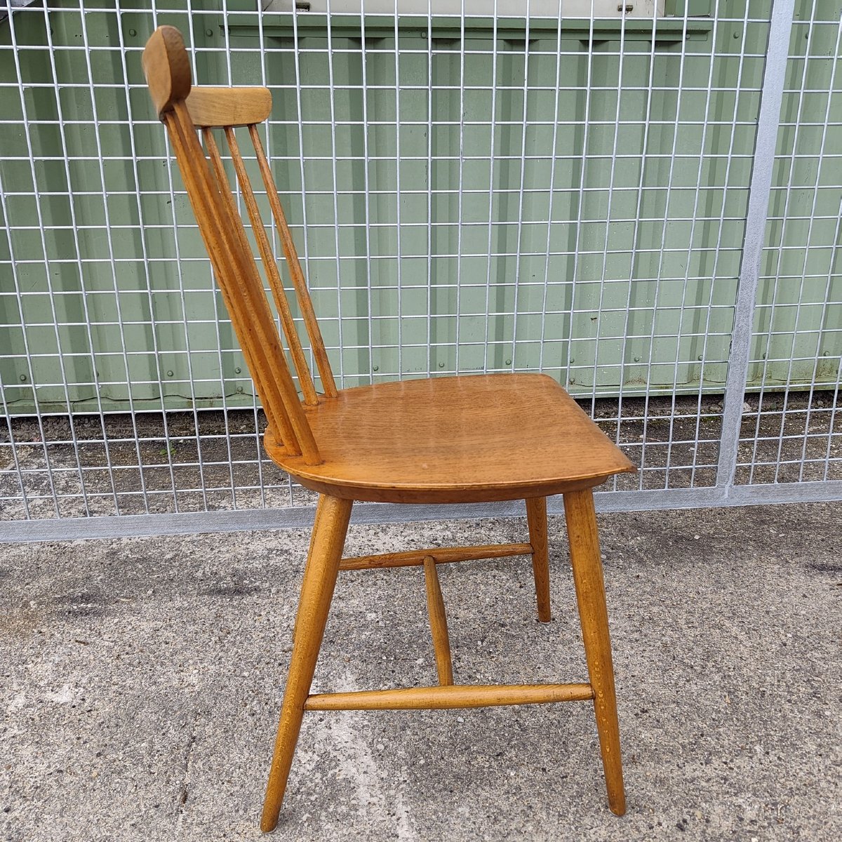 Set Of 6 Scandinavian Design Chairs, Beech And Teak, 1960-photo-1