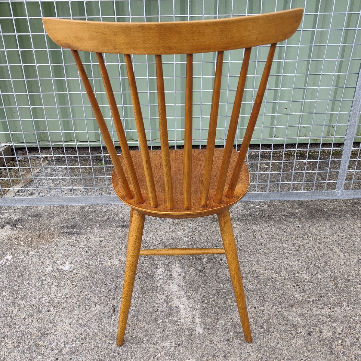 Set Of 6 Scandinavian Design Chairs, Beech And Teak, 1960-photo-2