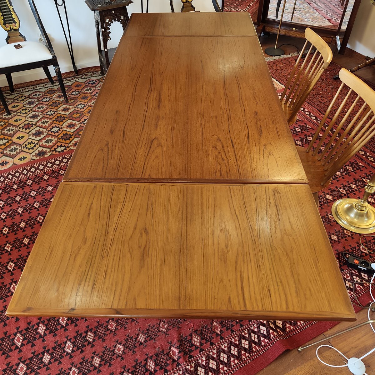 Extendable Table In Danish Teak, Stamped, 1960