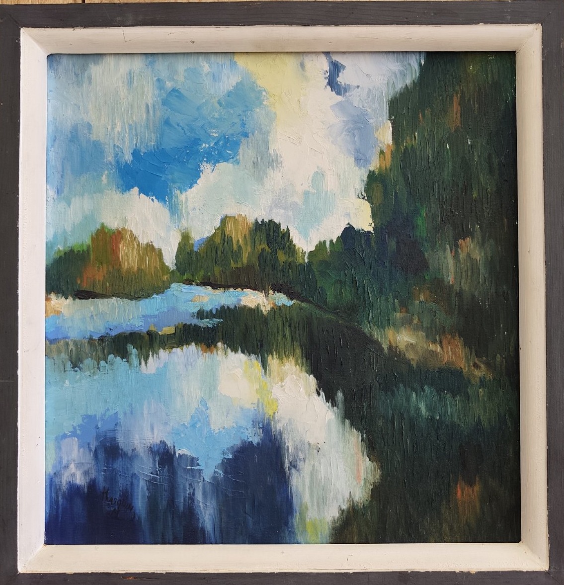 "bords De Loire," A Painting By Marcel Hasquin