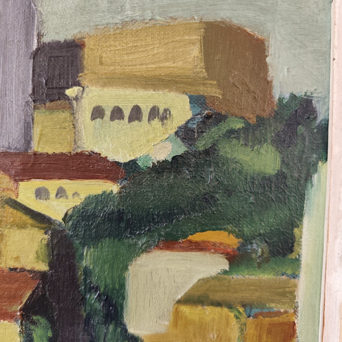 Huile sur toile encadrée, 1960-photo-4