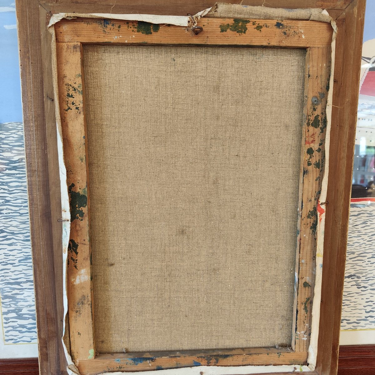 Huile sur toile encadrée, 1960-photo-4