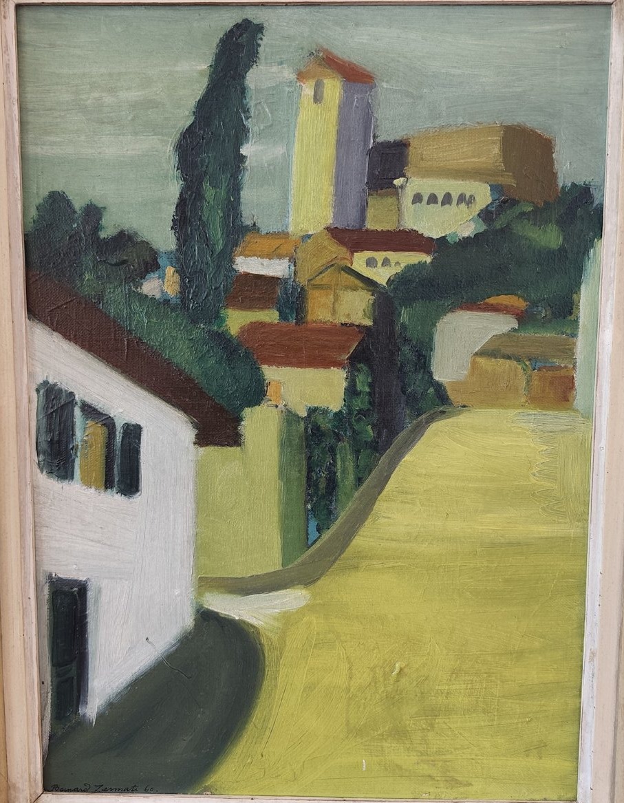Huile sur toile encadrée, 1960