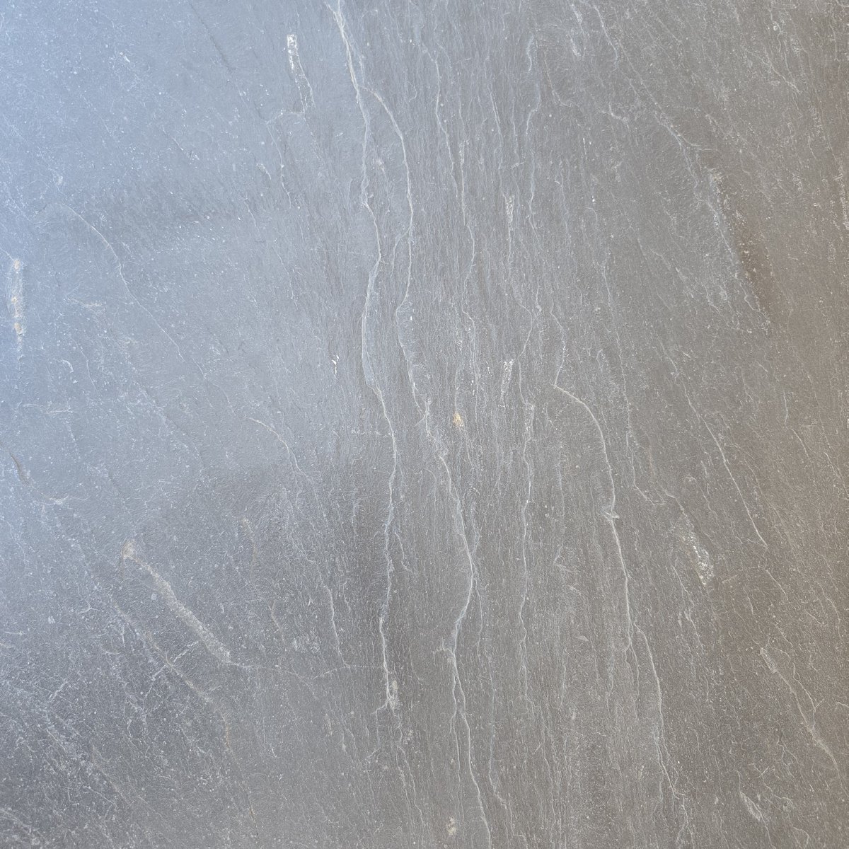 Table basse Florence Knoll acier chromé et plateau ardoise, années 70-photo-1