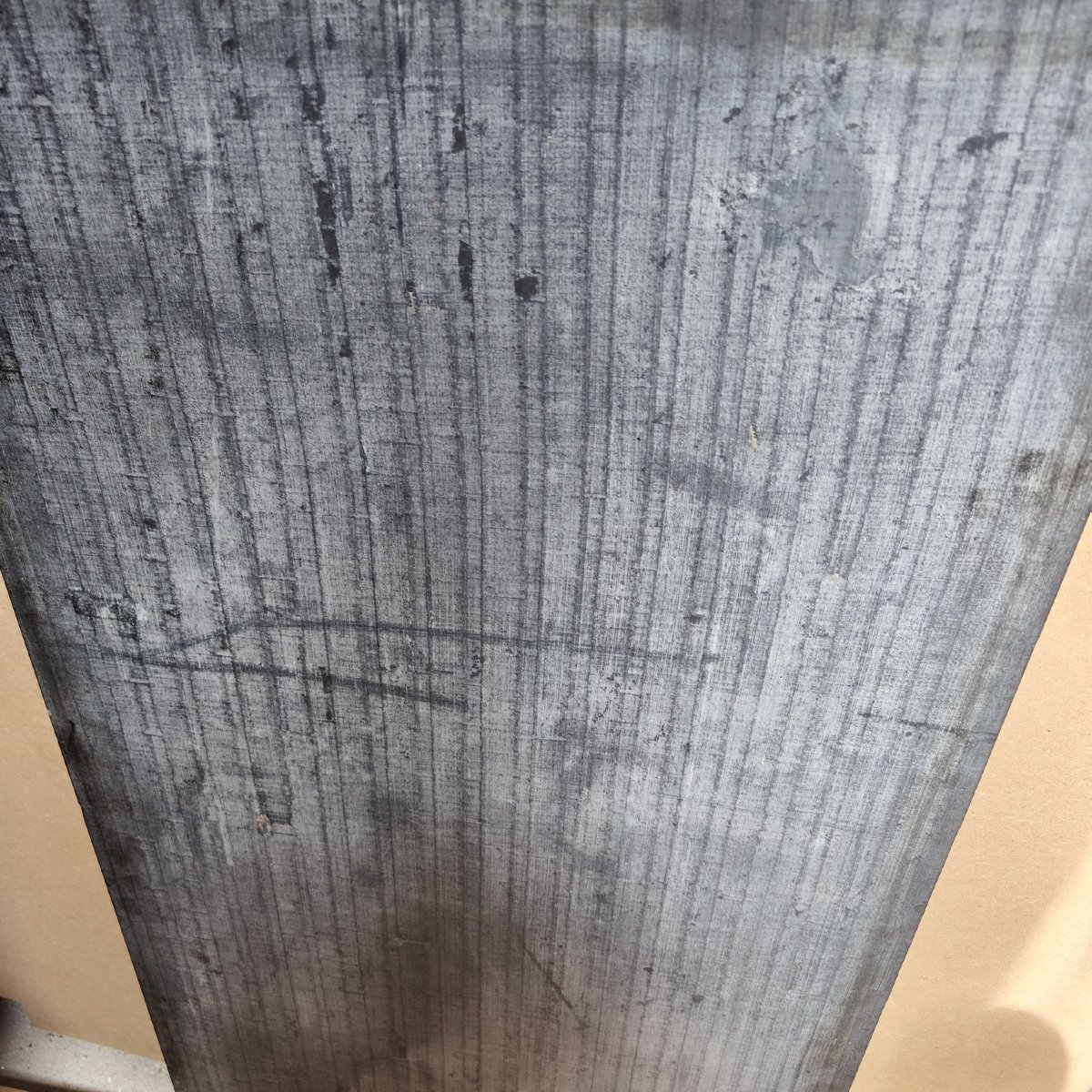 Table basse Florence Knoll acier chromé et plateau ardoise, années 70-photo-6
