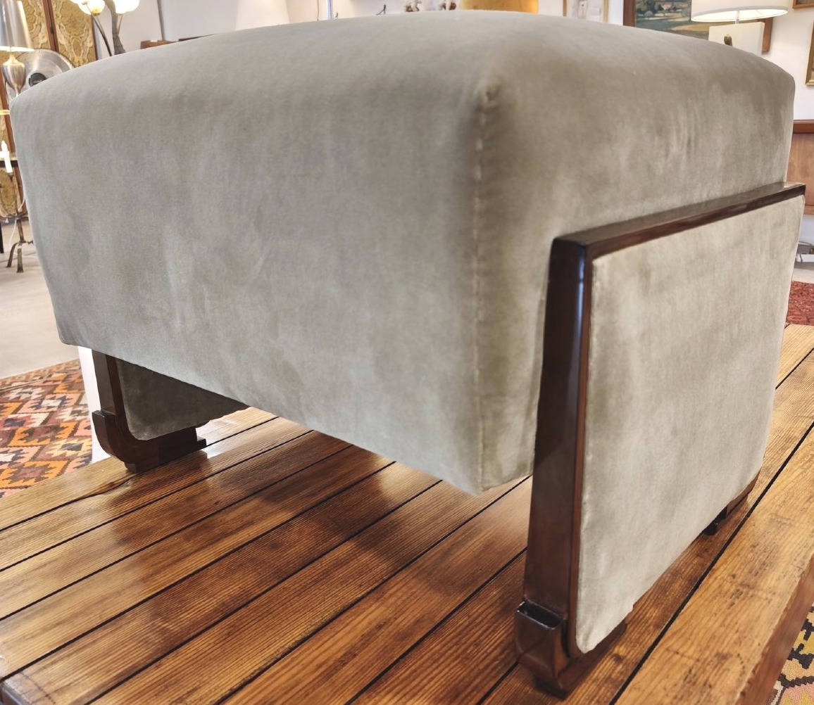 Art Deco Foot Stool Or End Table-photo-2