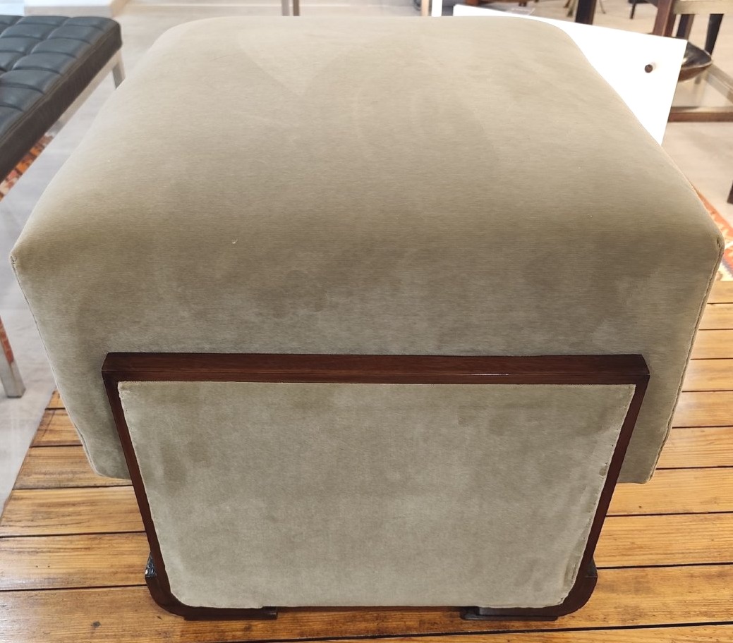 Art Deco Foot Stool Or End Table-photo-3