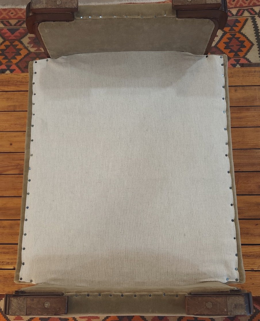 Art Deco Foot Stool Or End Table-photo-4