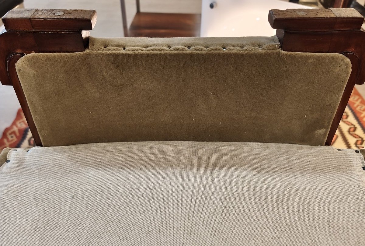 Art Deco Foot Stool Or End Table-photo-5