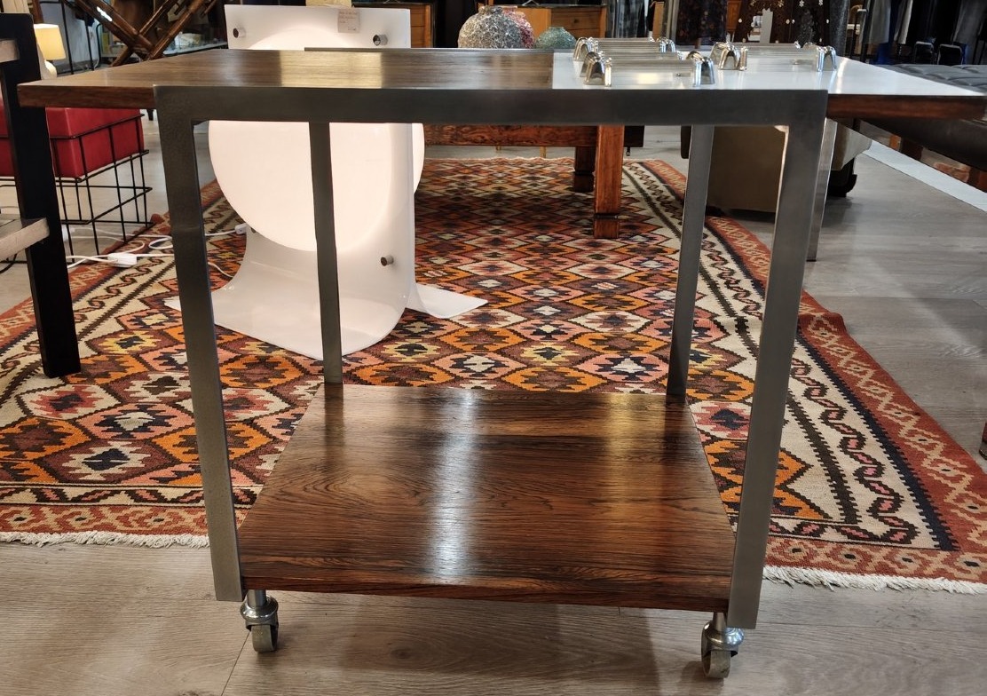 Small Side Table Made Of Rosewood And Formica-photo-2