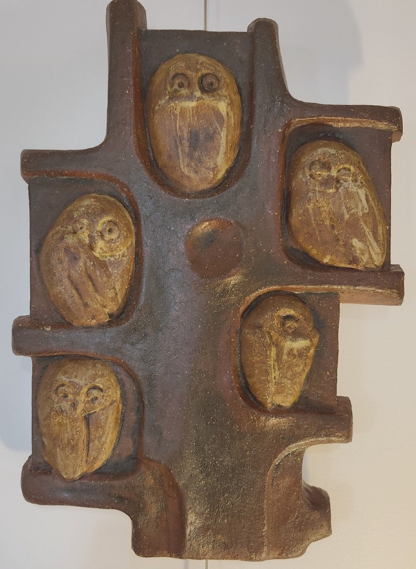 Stoneware Wall Plaque By Gerhard Liebenthron, 1978