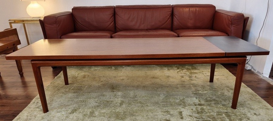 Table basse extensible en teck et formica, Danemark 1960-photo-3