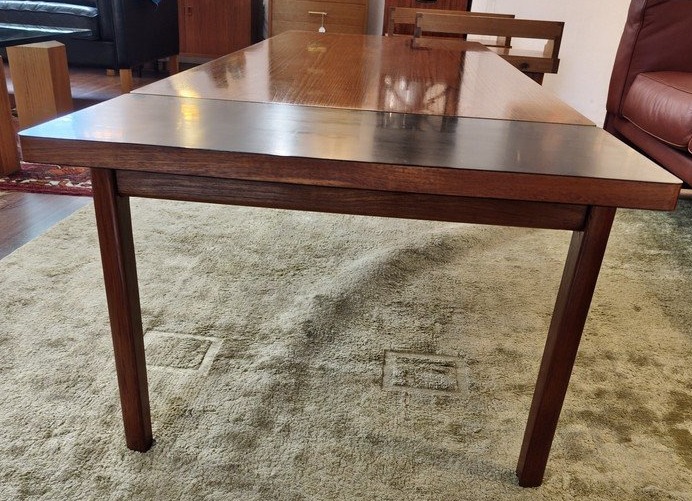 Table basse extensible en teck et formica, Danemark 1960-photo-3