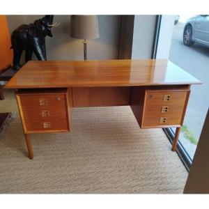 Bureau exécutif à double face conçu par Arne Vodder, éditions Sibast, Danemark, circa 1960.