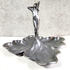 Coupe à fruits en métal argenté WMF Art-Nouveau