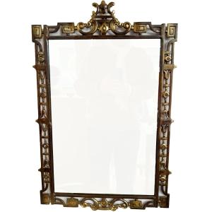 Brass Or Bronze Mirror, Italy, 1960s