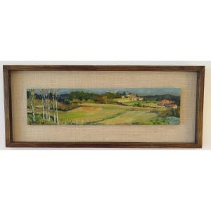 Landscape By Yves Hilligot, Framed