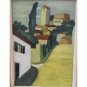 Huile sur toile encadrée, 1960