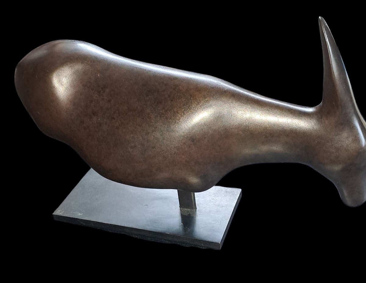 Bronze Donkey By Claude Lhoste