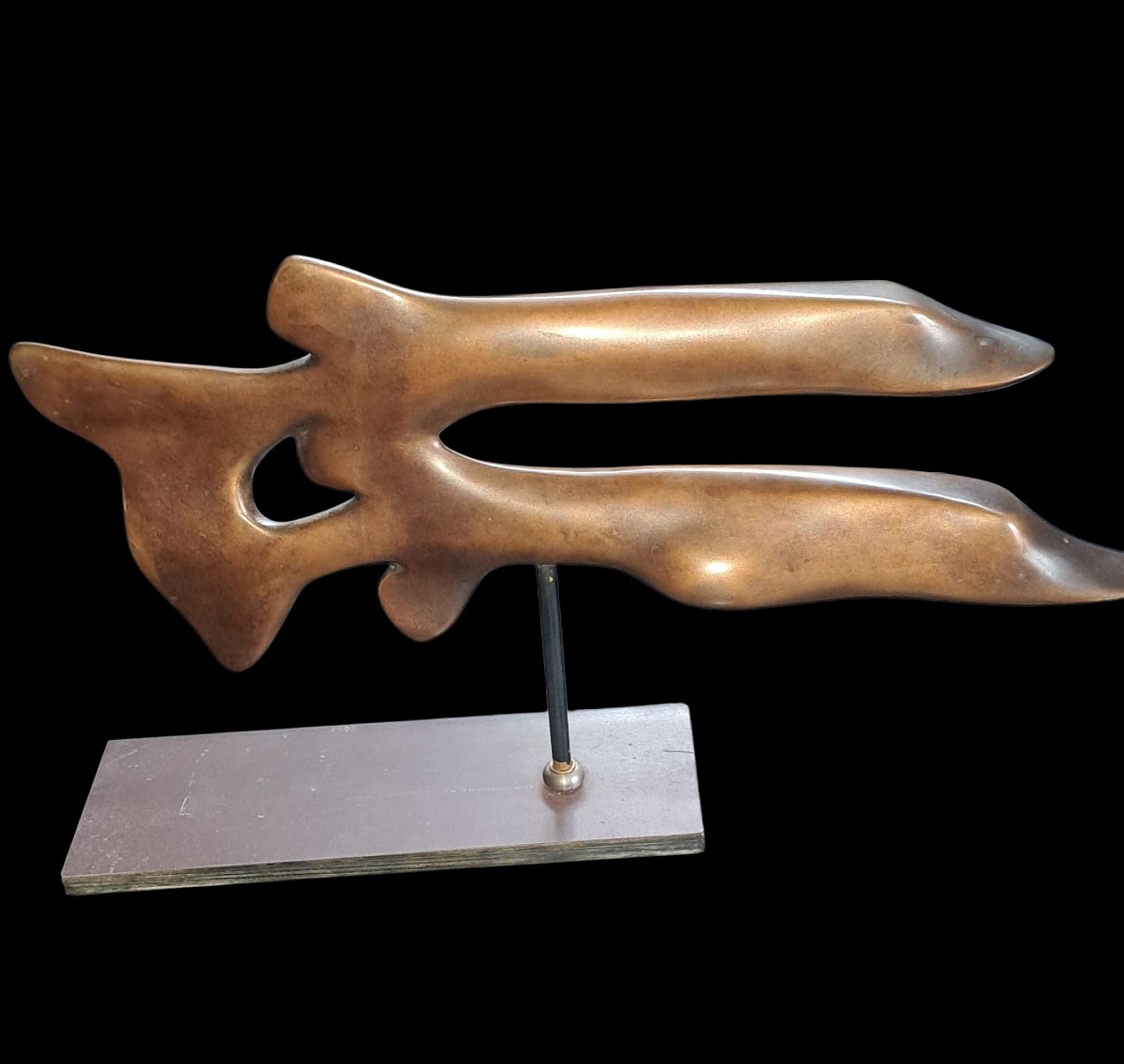 ‘pike Bench’ In Bronze By Claude Lhoste