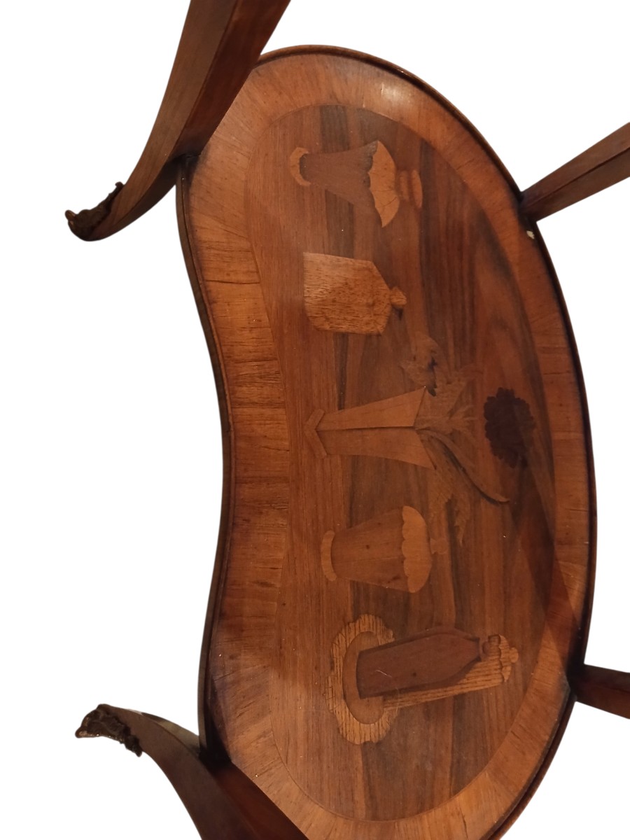 Guéridon (travailleuse)  style Louis XV estampillée-photo-3