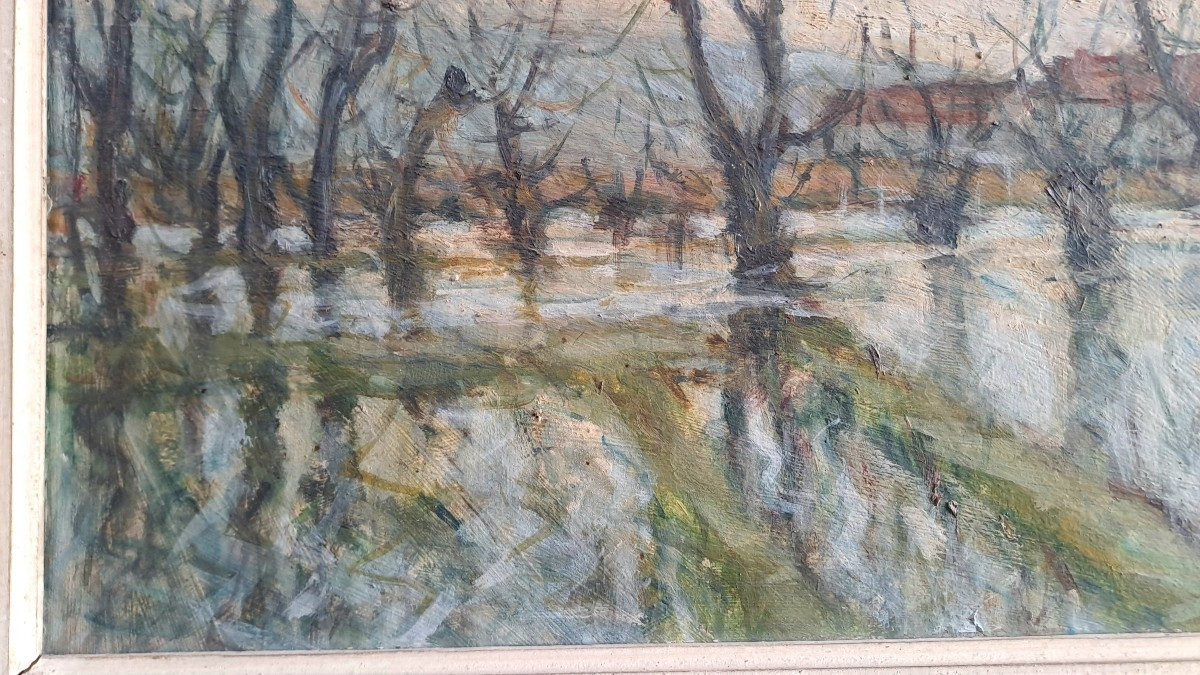 Oil Painting On Canvas, Chevalier Milo, 20th Century -photo-3