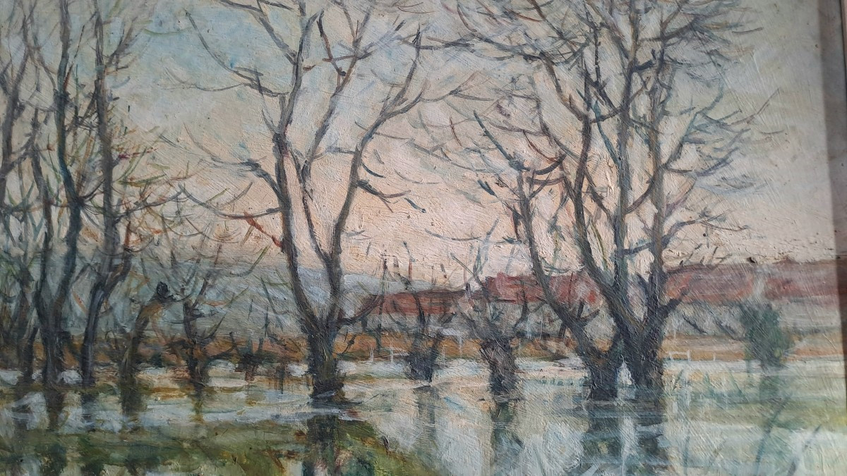 Oil Painting On Canvas, Chevalier Milo, 20th Century -photo-1