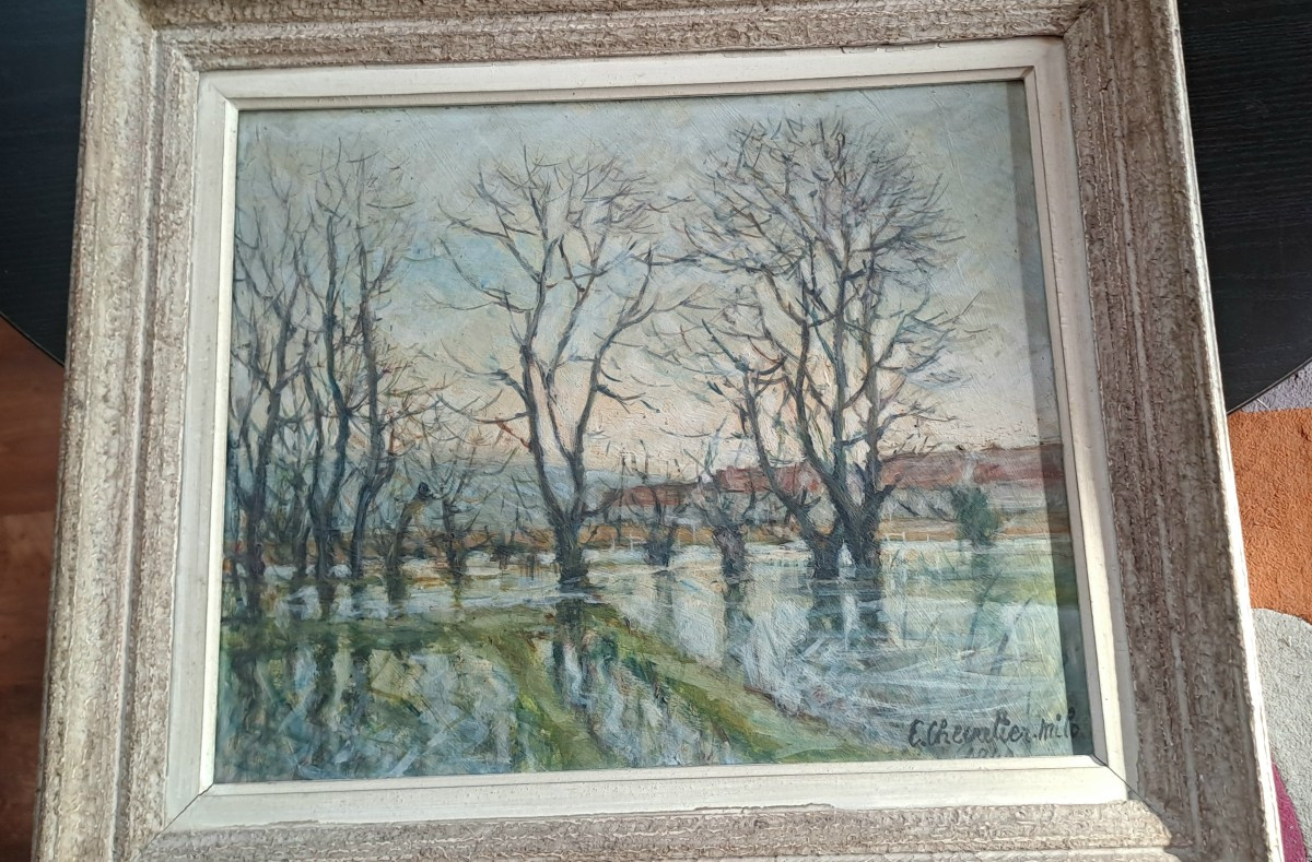 Oil Painting On Canvas, Chevalier Milo, 20th Century 