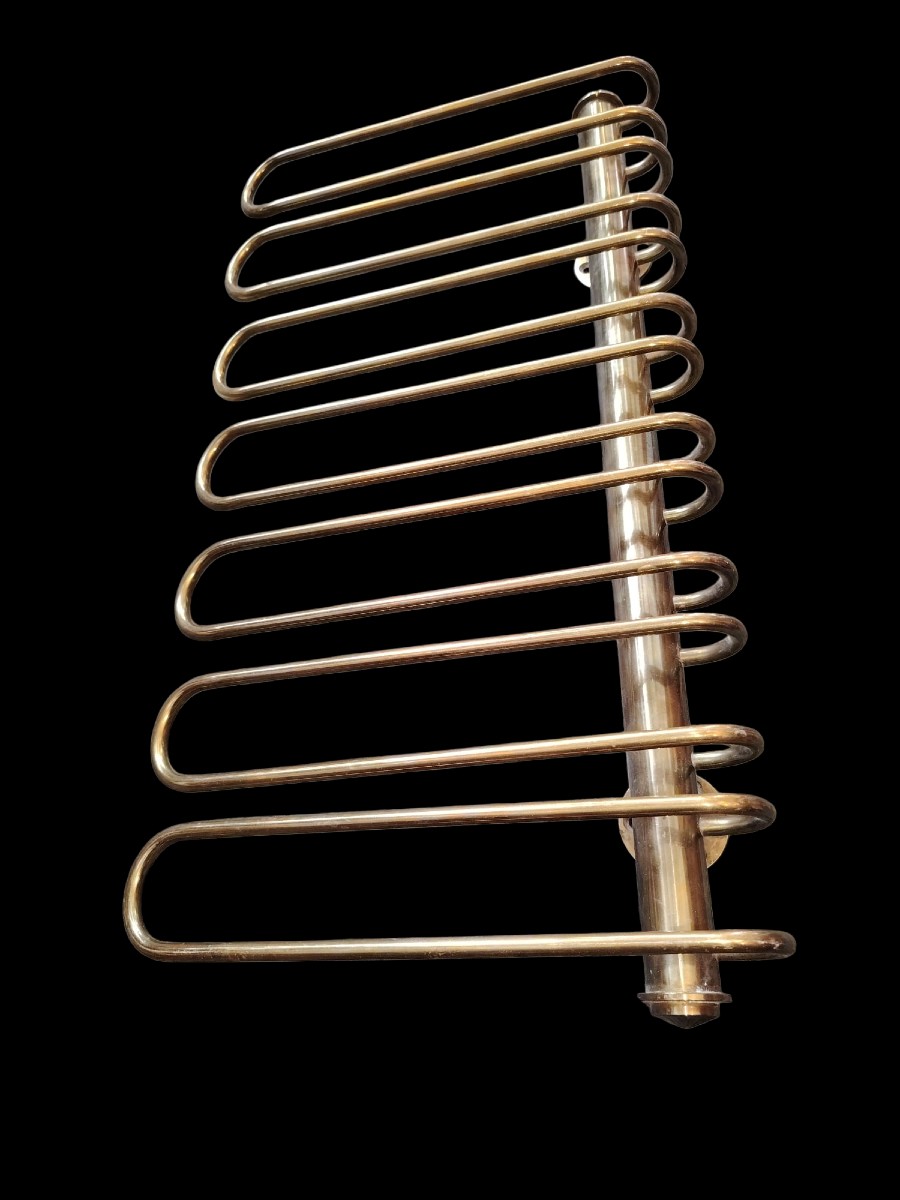  Ensemble de trois  porte verre de bar ancien en laiton -photo-3