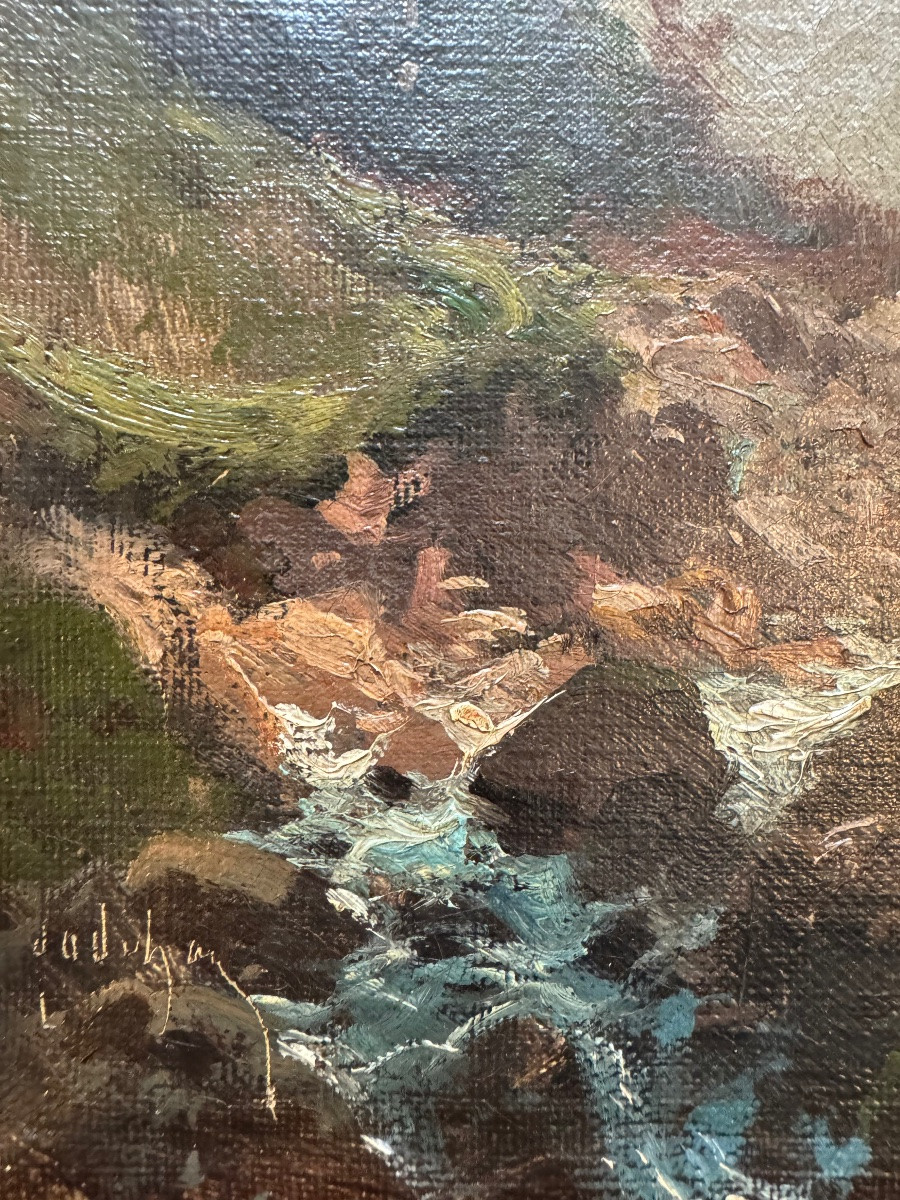 Oil On Canvas Roger Godchaux-photo-3