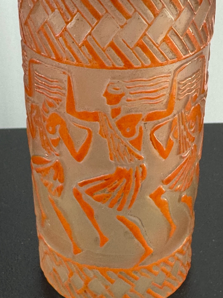 Rene Lalique “egyptian Dancers” Spray Bottle-photo-2