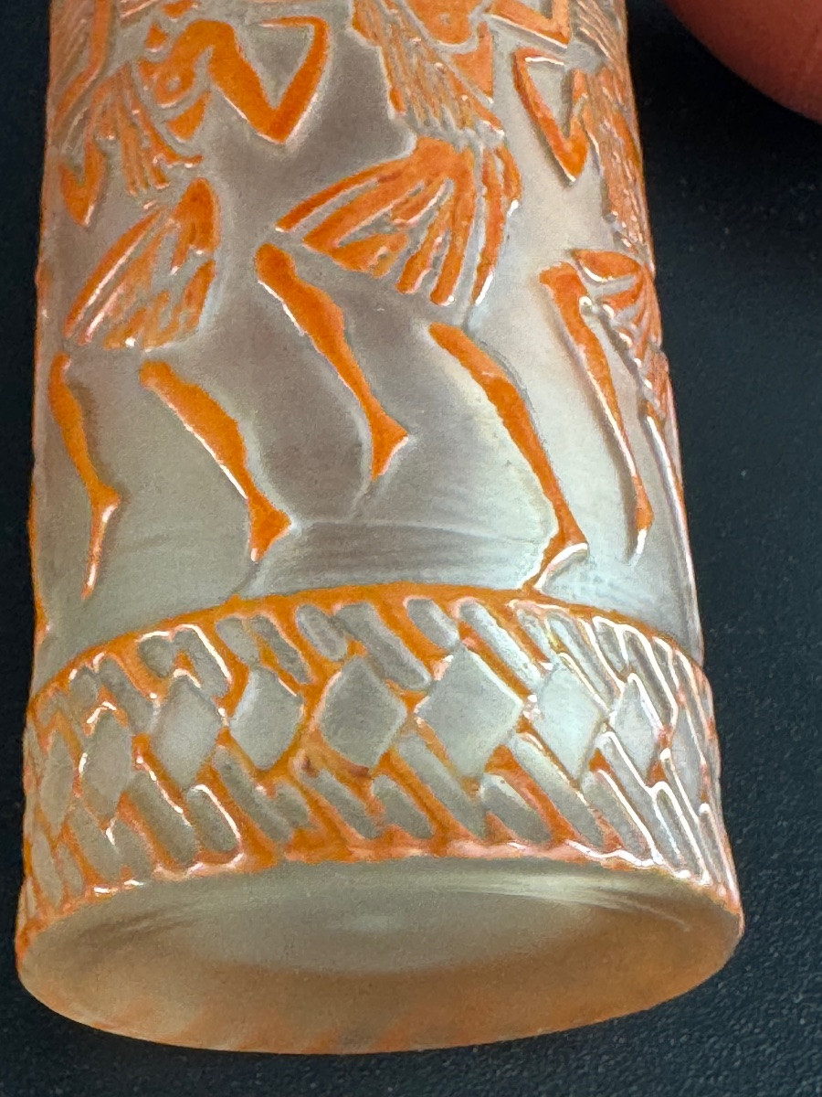 Rene Lalique “egyptian Dancers” Spray Bottle-photo-3